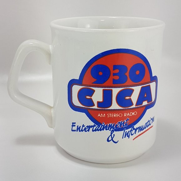 Vintage 930 CJCA Radio Mug Teacup Edmonton Alberta Broadcaster Collectible Retro - Picture 7 of 16